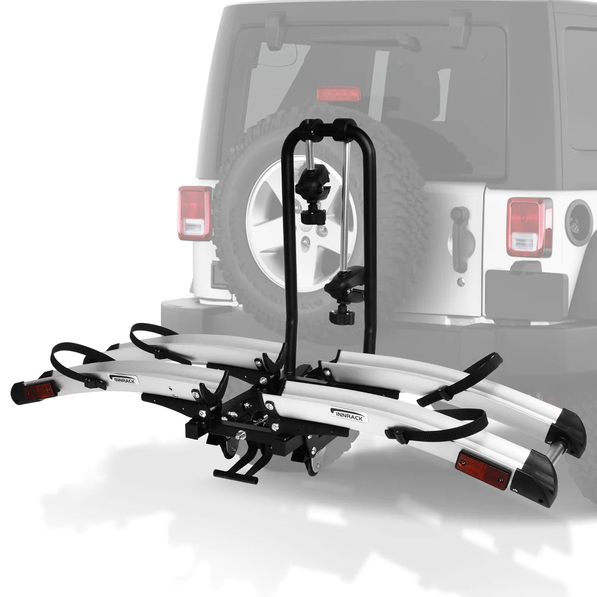 Hitch Bike Rack for 2 Bikes with Wheels Foldable Platform Style Bicycle Car Racks