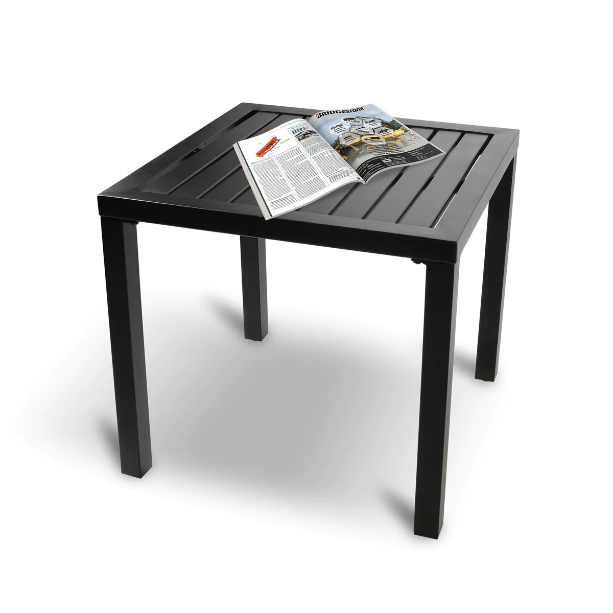 Square Outdoor Table Coffee Table Casual Table, Black