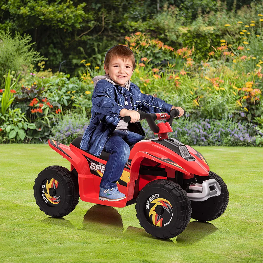 6V Battery Powered Kids Electric Ride on ATV, Motorized Ride On Mini Vehicle Car