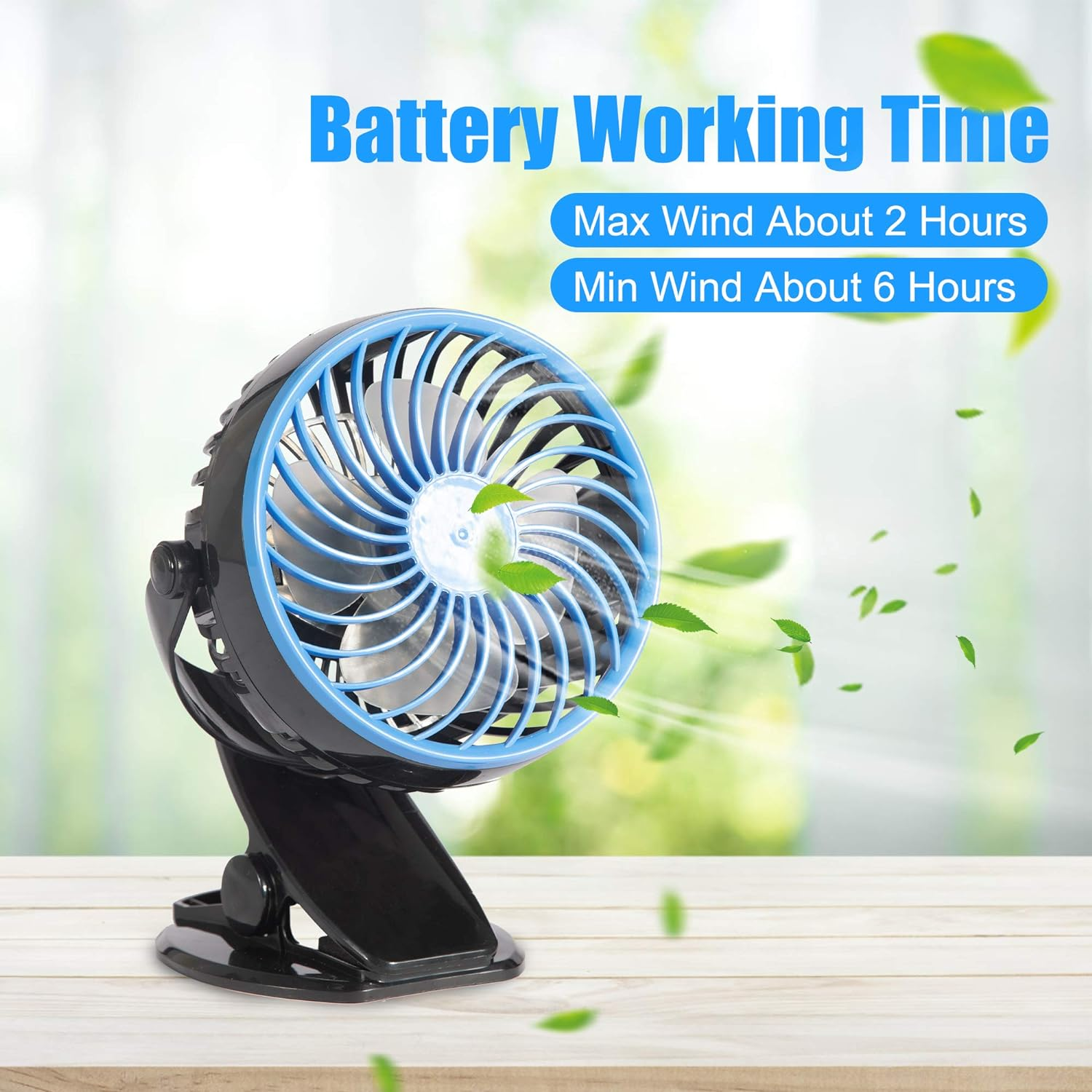 Mini USB Powered Desk Fan can 360 degree rotation Fan Speed Adjustable