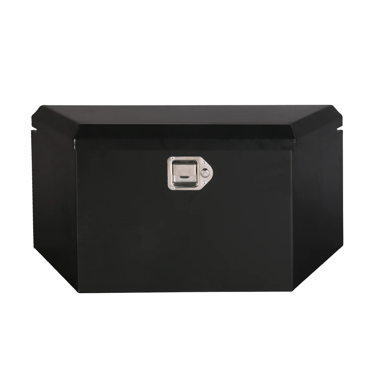 34" Trailer Tongue Box Steel Truck Tool Cargo Storage Box Storage Organizer with Lock, Black