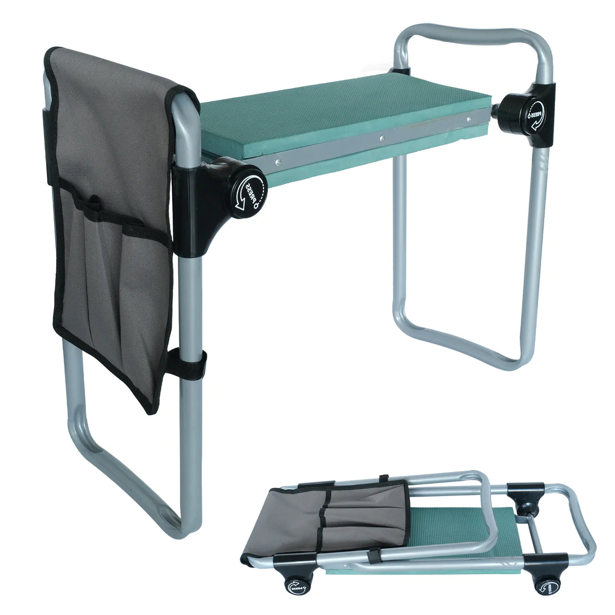  | karmasfar.usPortable Foldable Garden Kneeler Bench with Tools Bag, Green | karmasfar.us