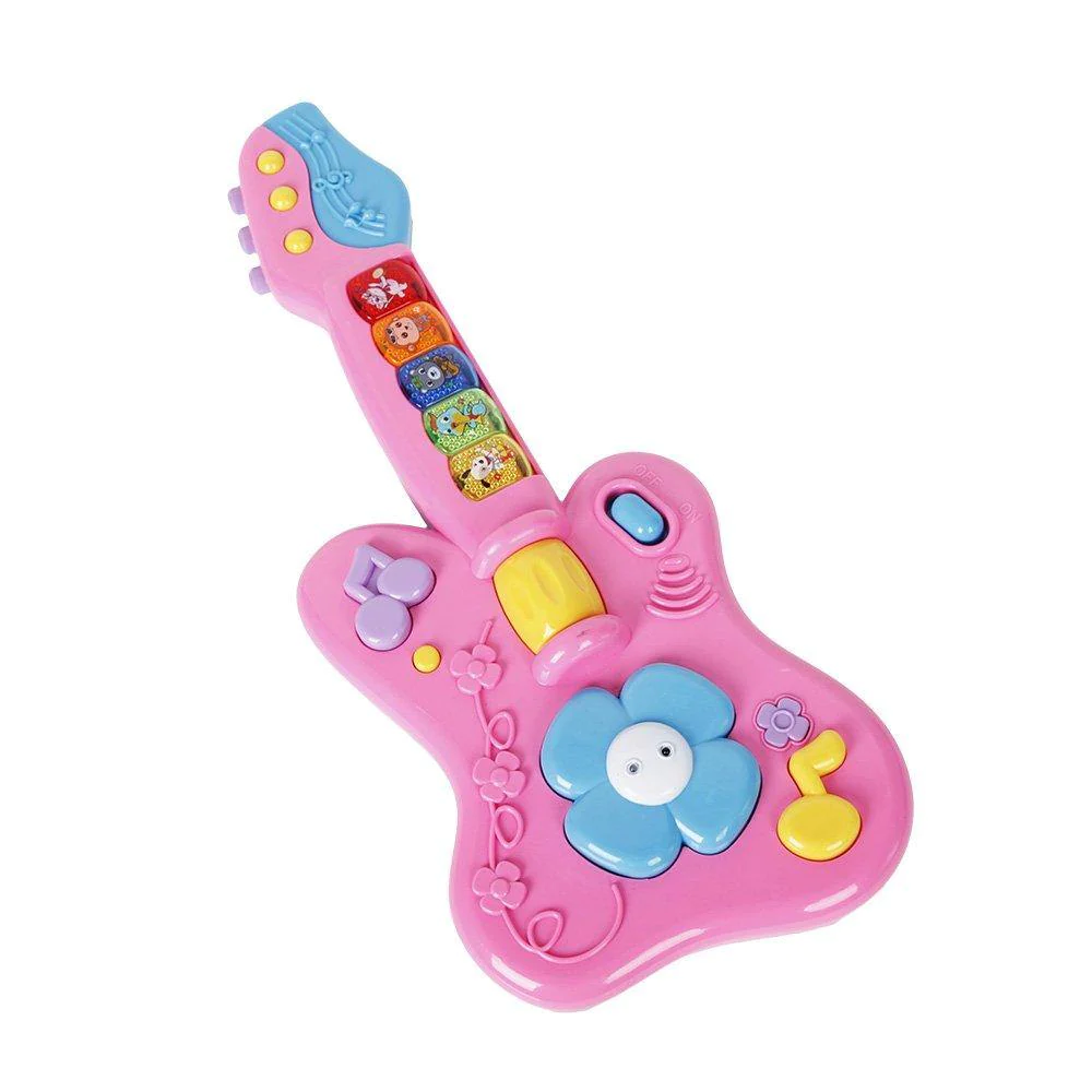 Kids Cartoon Guitar Musical Instruments Children Kids Playing Toy Early Education Gift