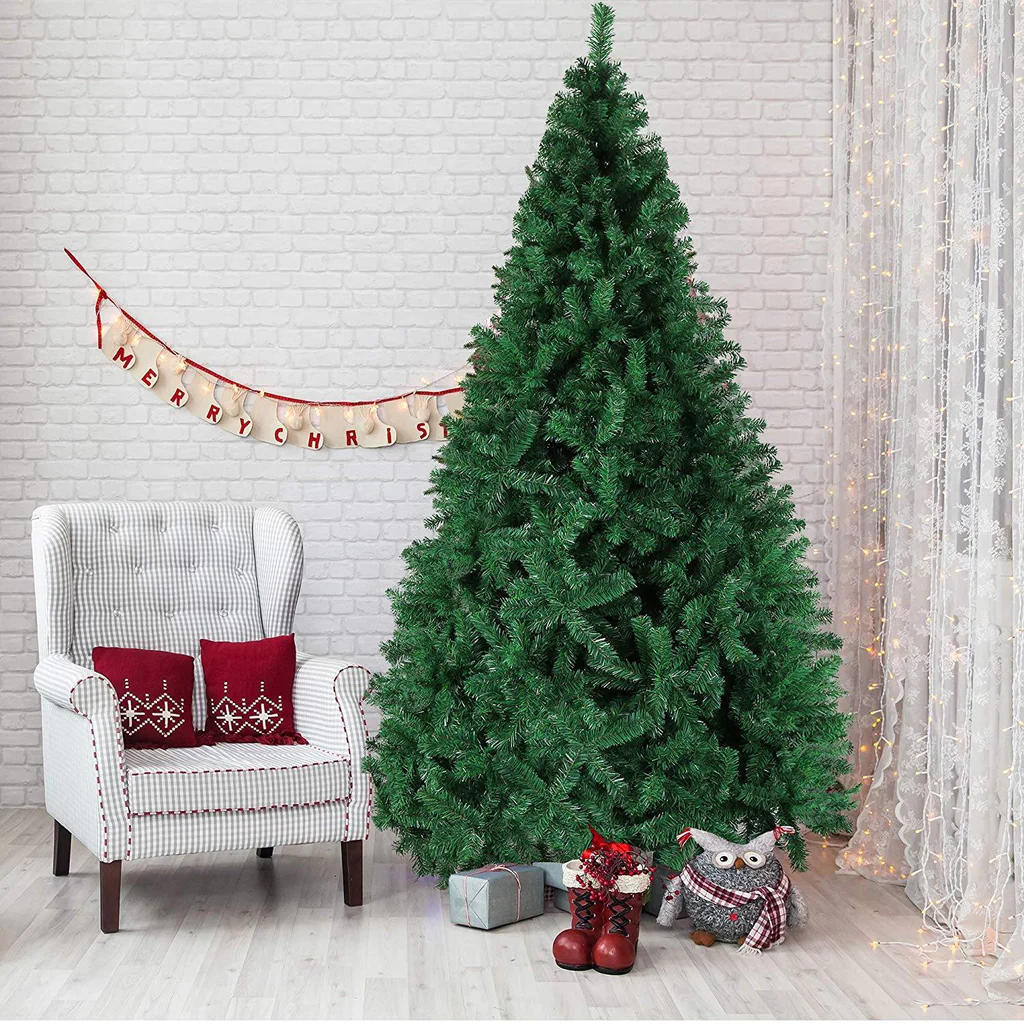 9’ Artificial Christmas Tree with 1850 Branch Tips, Green