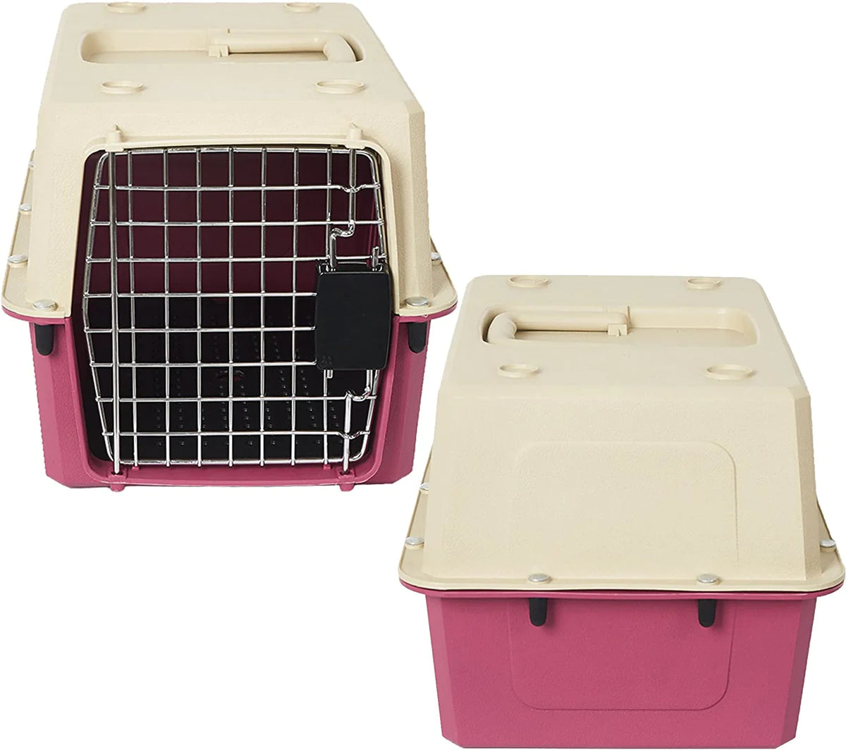 Small Portable  Pet Cat Carrier Crate Outdoor Kennel Side Opening Travel Box for Small Animals