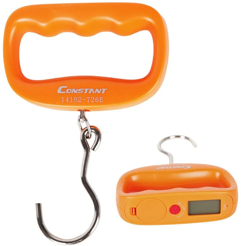 50kg/10g Portable Electronic Hanging Hook Scale with LCD Display,Orange