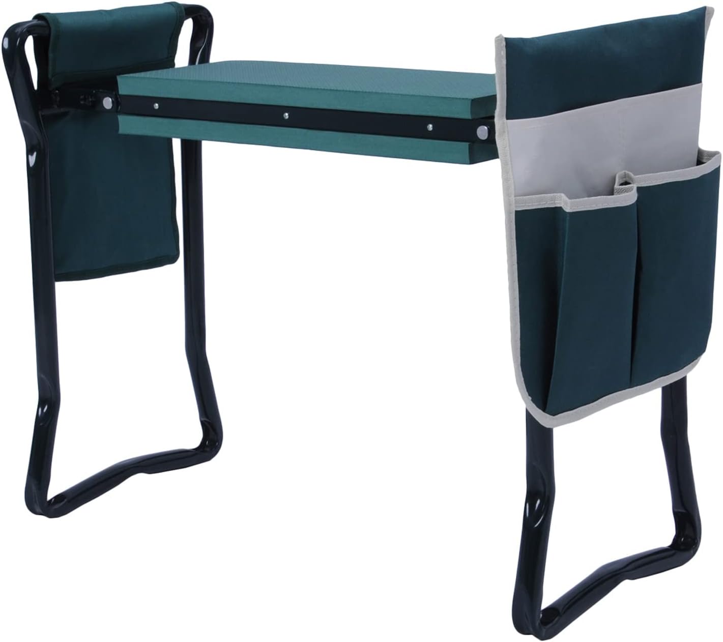 Garden Kneeler Seat Heavy Duty Gardening Bench Stool with 2 Tool Pouch Bags | karmasfar.us
