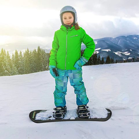 Snowboard for Kids Beginners - Adjustable Step-in Bindings Winter Sport Ski Snow Board