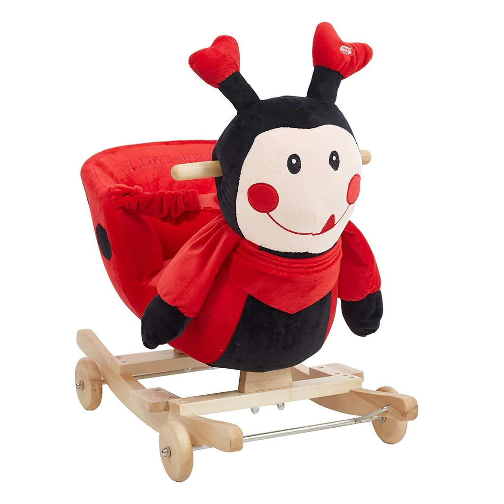 Rocking Horse Toddlers Plush Riding Rocker 2 in 1 Animal Ride on Toys