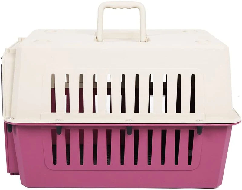 Small Portable  Pet Cat Carrier Crate Outdoor Kennel Side Opening Travel Box for Small Animals