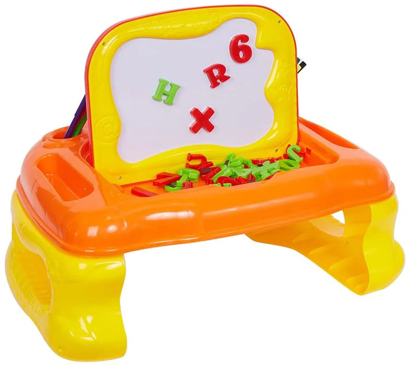 Educational Learning Desk Drawing Board with Magnetic Letters