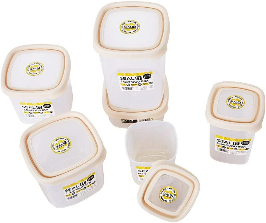 Wham Product Premier Food Storage Containers Food Container Set with Lids Wham Box,Milkwhite, Seal IT