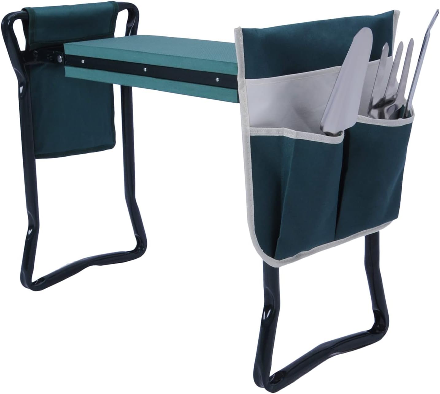 Garden Kneeler Seat Heavy Duty Gardening Bench Stool with 2 Tool Pouch Bags | karmasfar.us
