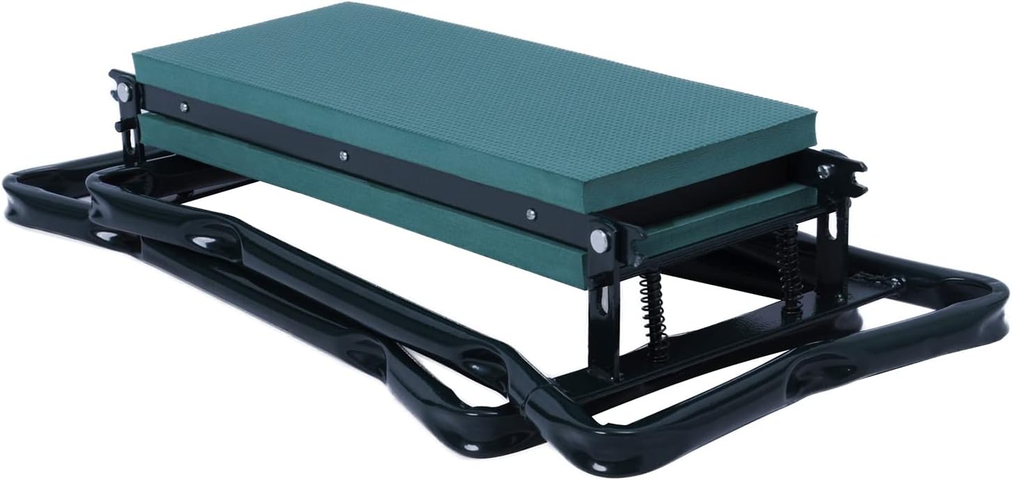 Garden Kneeler Seat Heavy Duty Gardening Bench Stool with 2 Tool Pouch Bags | karmasfar.us
