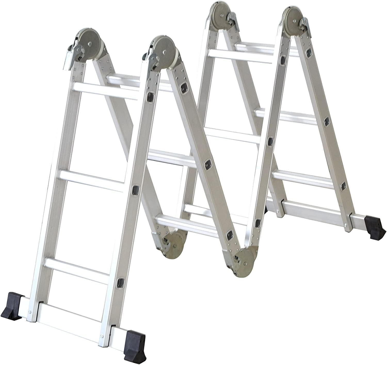 11.5ft Multi Purpose Extension Aluminum Folding Step Ladder