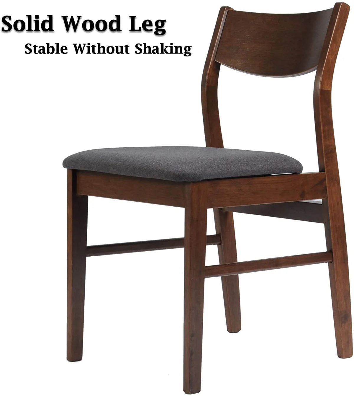 5 Piece Dining Table Set, 1 Dining Table 47.2  for 4-6 with 4 Dining Chairs Mid-Century Wood Kitchen Dining Set