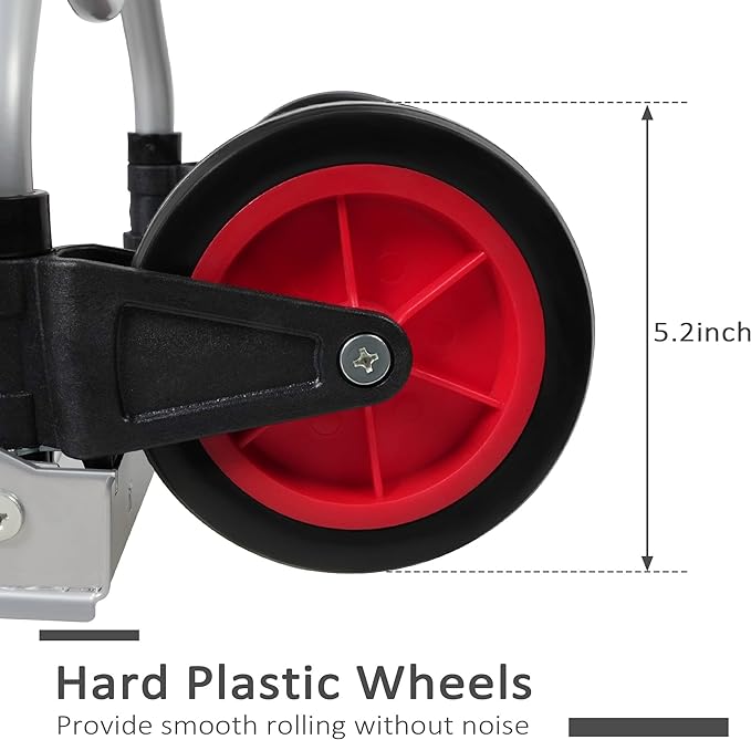 Folding Hand Truck Dolly, Luggage Trolley Cart, 150 Lb Capacity | karmasfar.us