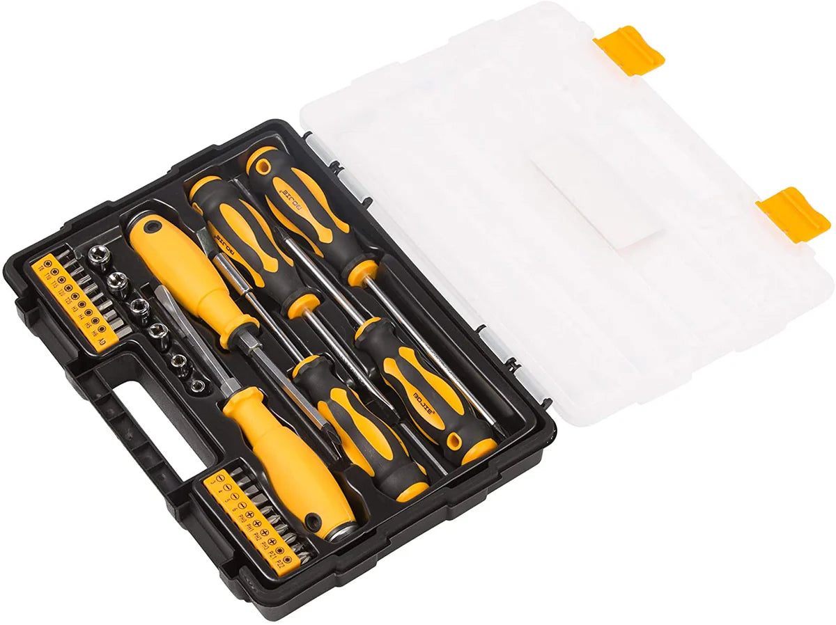 Multi-purpose Tool Set Tool Kit for Home Small Repair,General Household Tool box with Plastic Storage Case