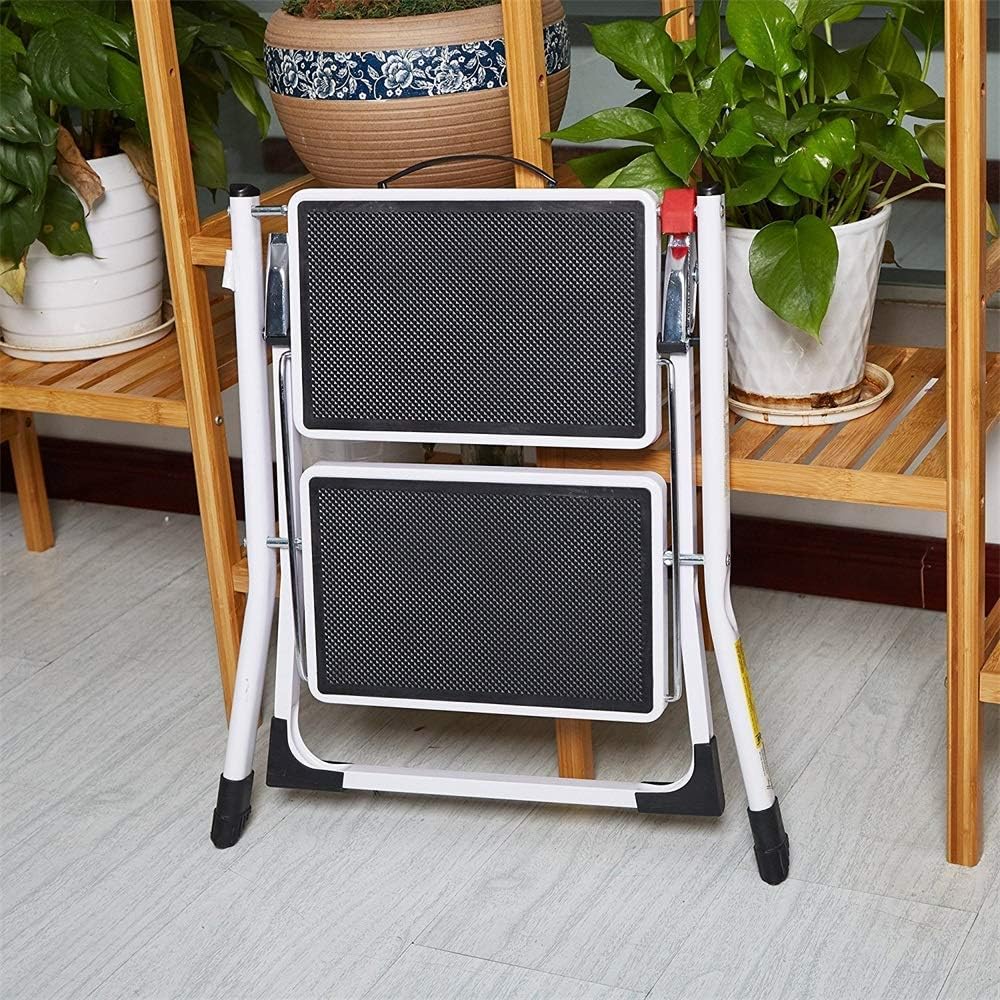 2 Step Stool Mini 2 Step Ladders with Handle Anti-Slip Wide Pedal 330 lbs Capacity