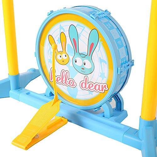 Kid's Musical Instrument Jazz Drum Play Set with 24 Keys Keyboard