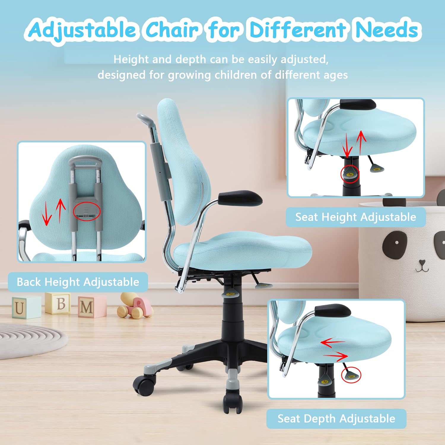 Kids chair adjustable online height