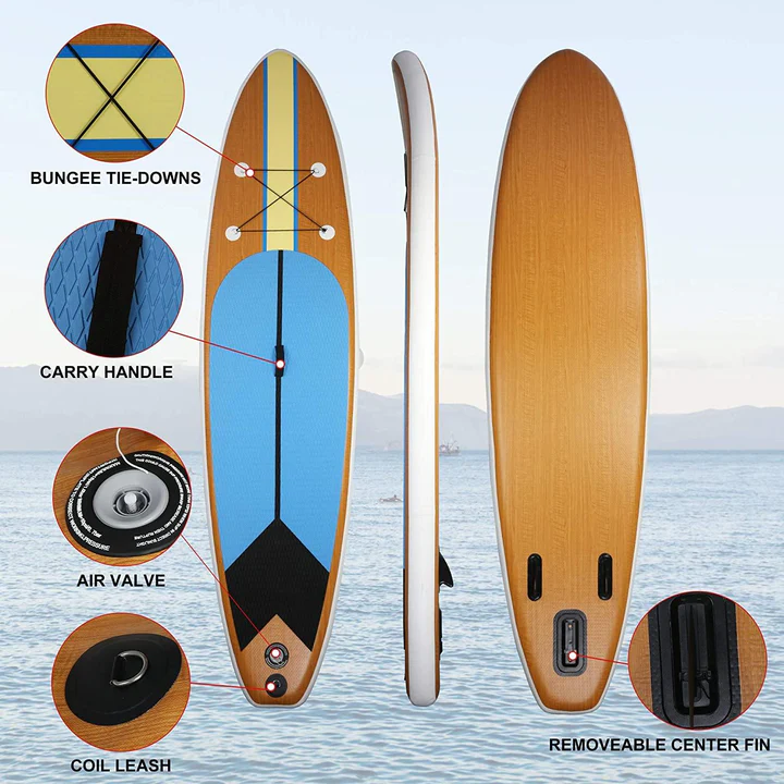 Inflatable Paddle Boards with Surf Board Accessories & Carry Bag