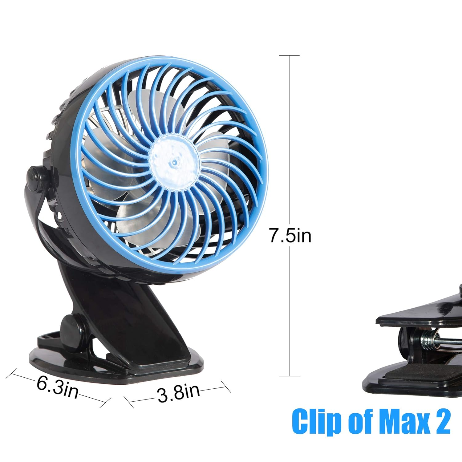 Mini USB Powered Desk Fan can 360 degree rotation Fan Speed Adjustable