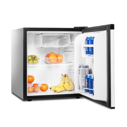 Energy-saving Compact Small Refrigerator, 1.6 Cu. Ft. Adjustable Thermostat Refrigerator with Freezer and Adjustable Legs