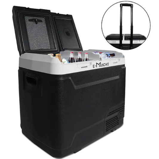 Car Refrigerator Portable Dual-zone Freezer, 60L Capacity with LED Lights | karmasfar.com