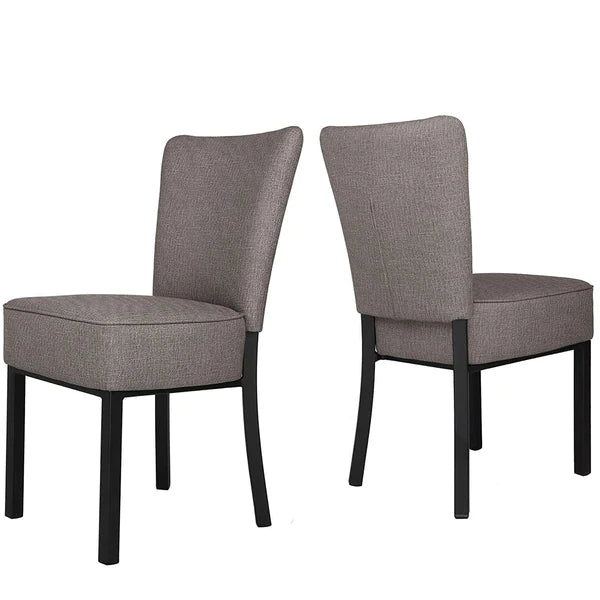 2 Set of Upholstered Dining Chairs PU Leather Dining Room Side Chairs | karmasfar.us