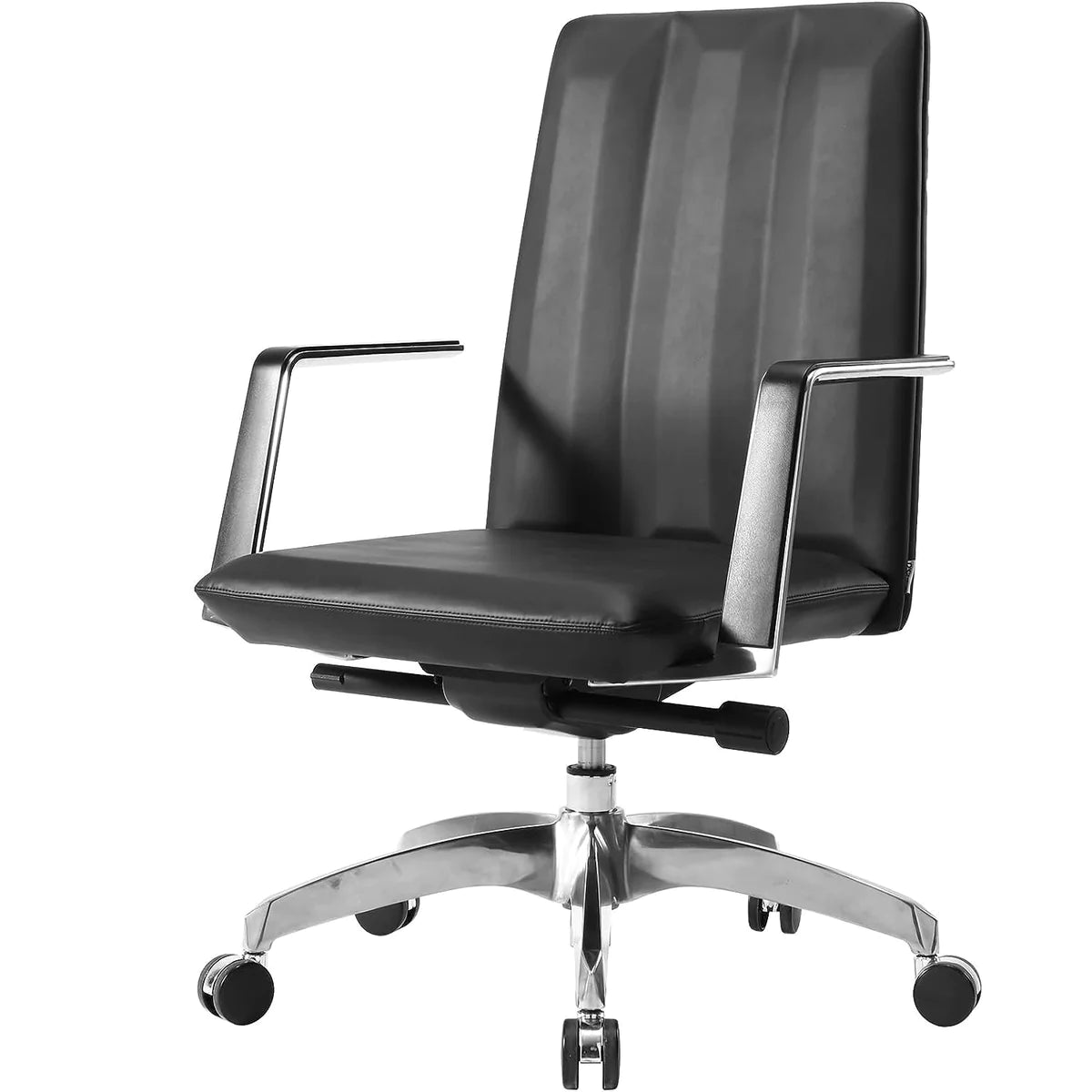 Ergonomic Leather Office Chairs with Tilt and Height Adjustable, 360° Swivel for Home Office