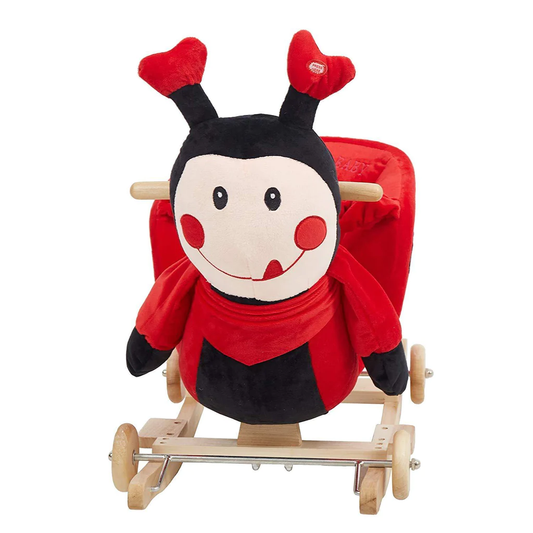 Rocking Horse Toddlers Plush Riding Rocker 2 in 1 Animal Ride on Toys