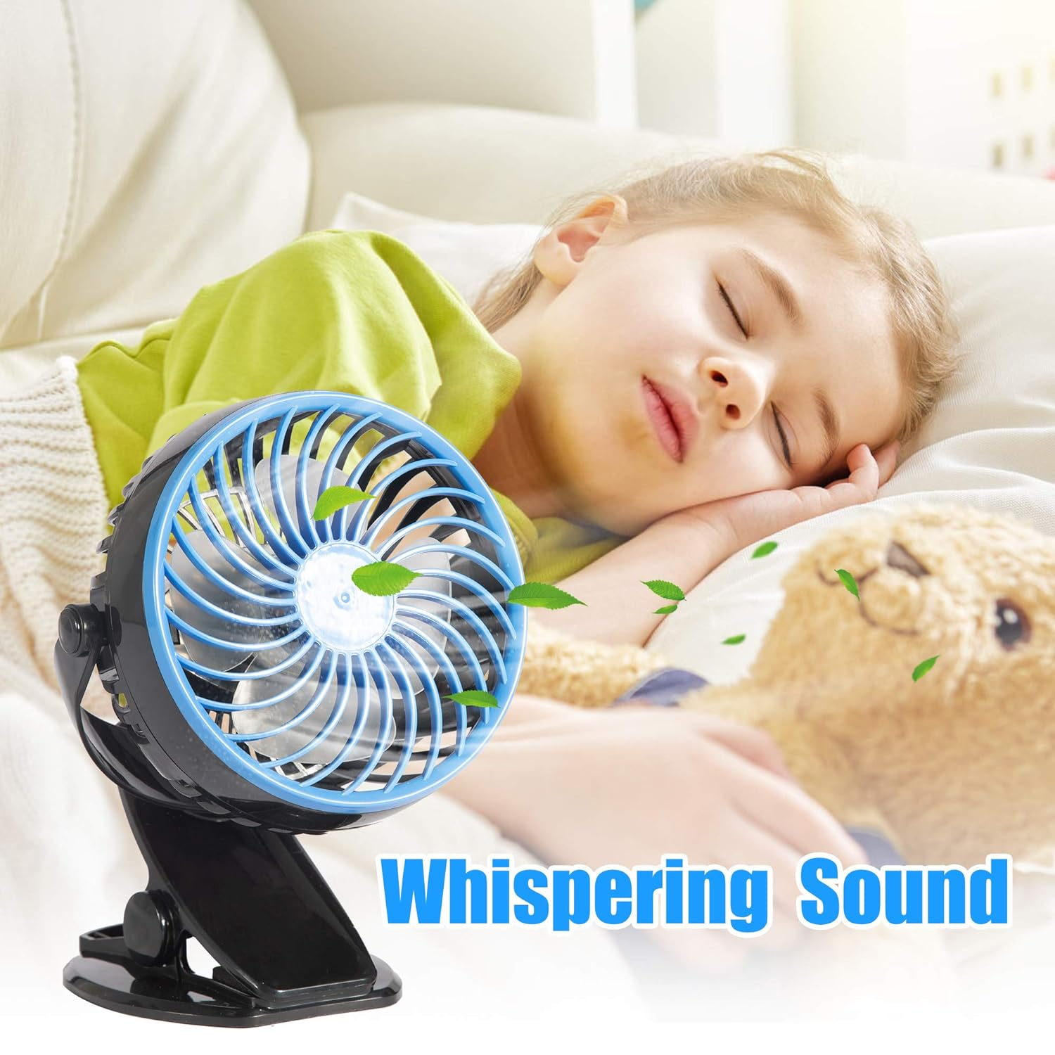 Mini USB Powered Desk Fan can 360 degree rotation Fan Speed Adjustable