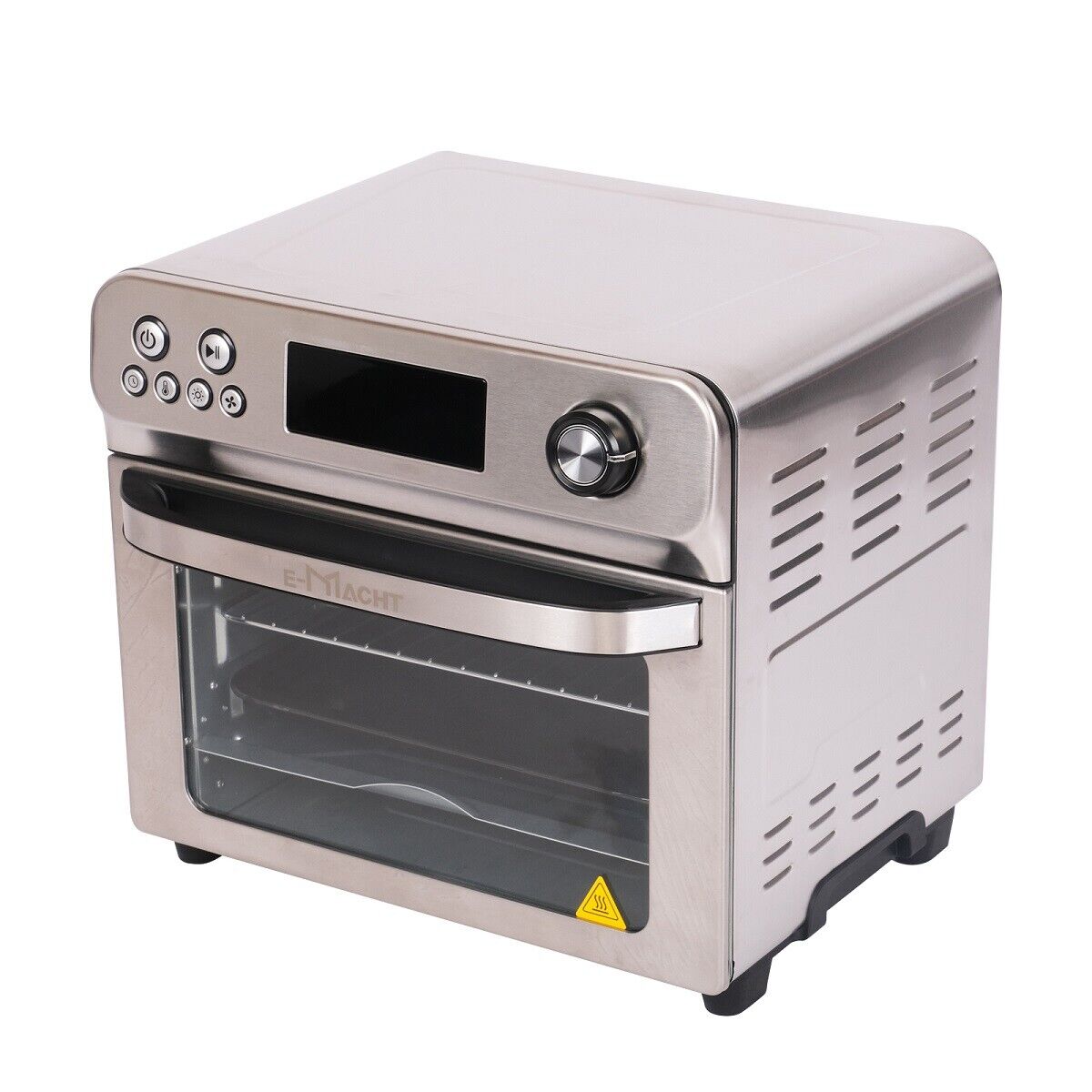 Air Fryer Toaster Oven, 24 QT 10-In-1 Convection Countertop Oven Combination w/ 6 Accessories, Stainless Steel Finish, 1700W