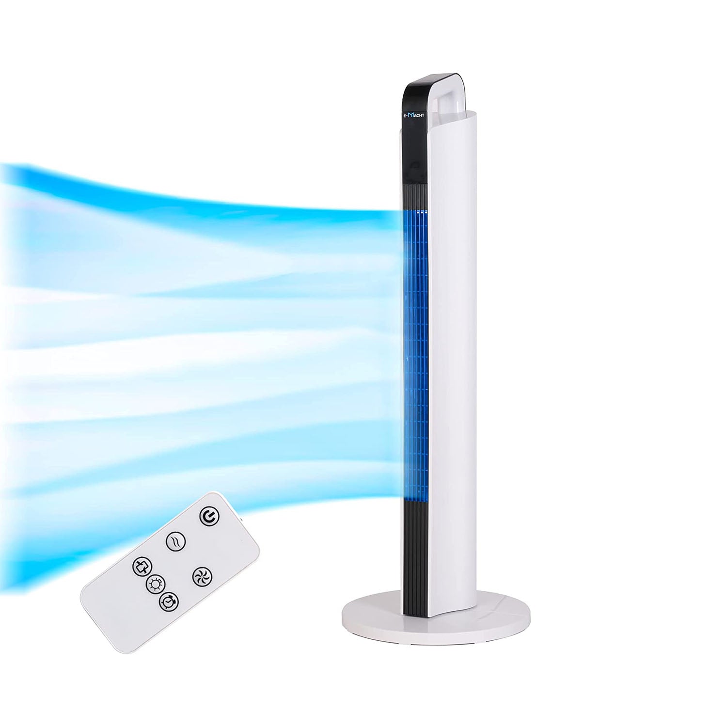 Oscillating 35 Inch Smart Electric Standing Bladeless Fan Tower Fan with Remote