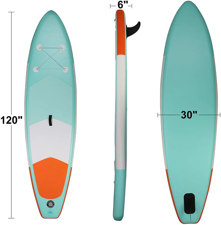 Inflatable Stand Up Paddle Board W SUP Accessories & Backpack Leash