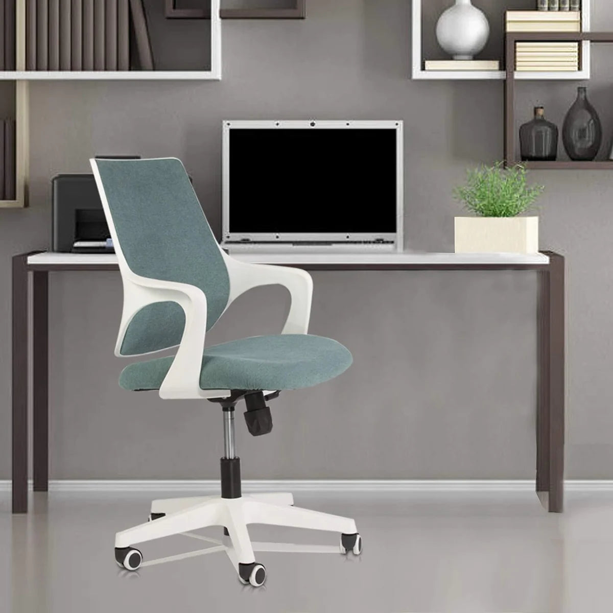 Ergonomic Chair Height Adjustable Swivel with Cuddle Back and Padded Seat For Office & Home