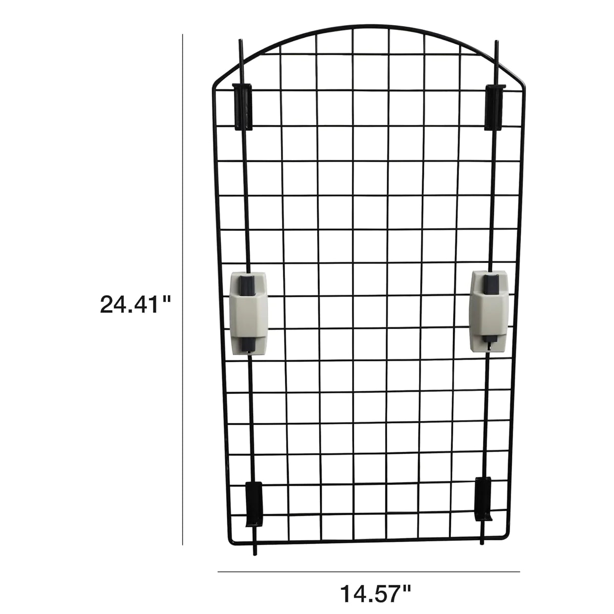 Outdoor Dog Houses Multiple Size Plastic Kennel with Mesh Iron Door, Blue and White