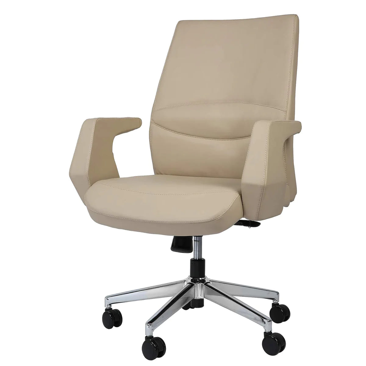 Ergonomic Leather Chair Executive Office Chair with Padded Armrests Lumbar Support，360 Degree Swivel | karmasfar.us
