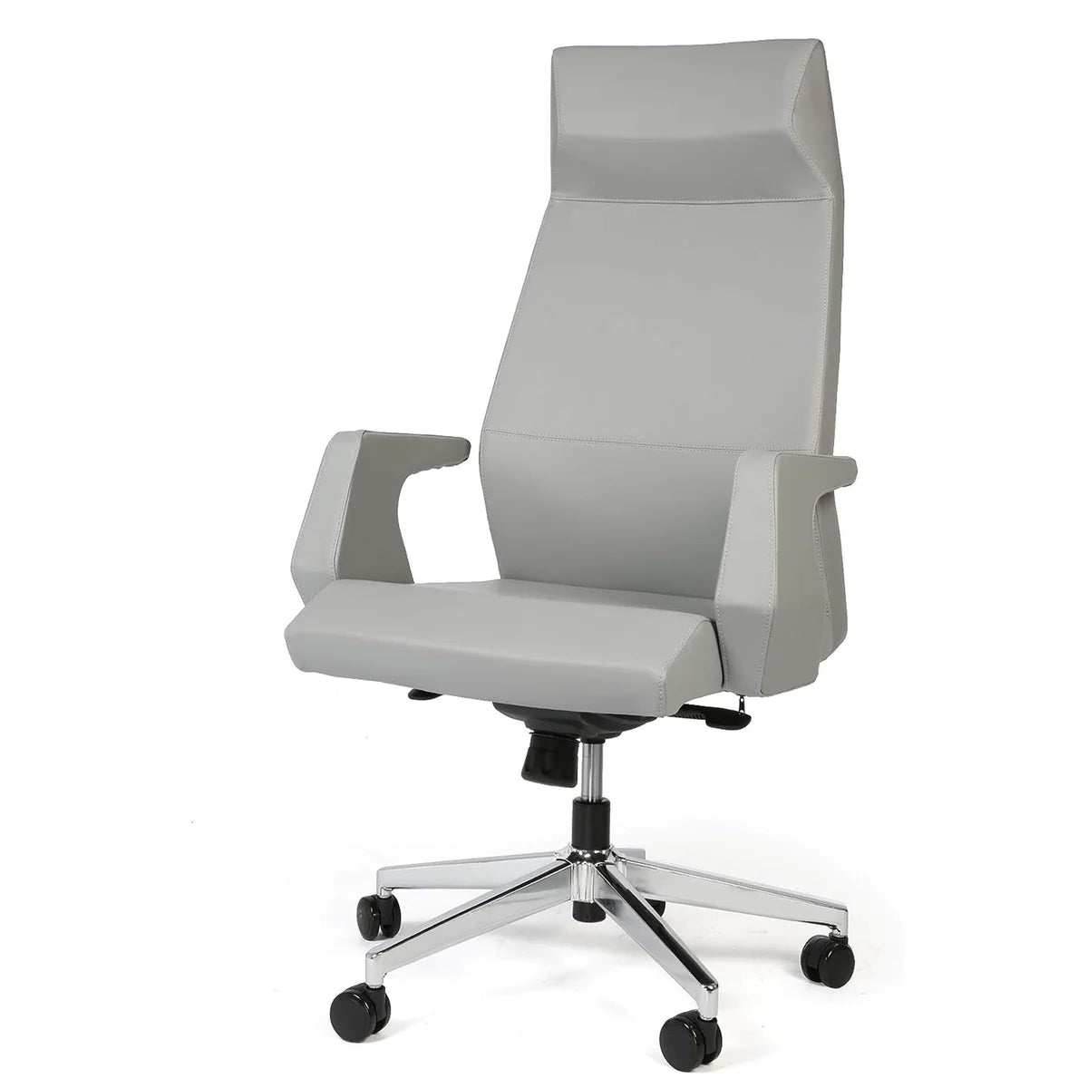 Swivel Chair with Adjustable Headrest Office Chair Ergonomic Desk Chair, High Back,Gray