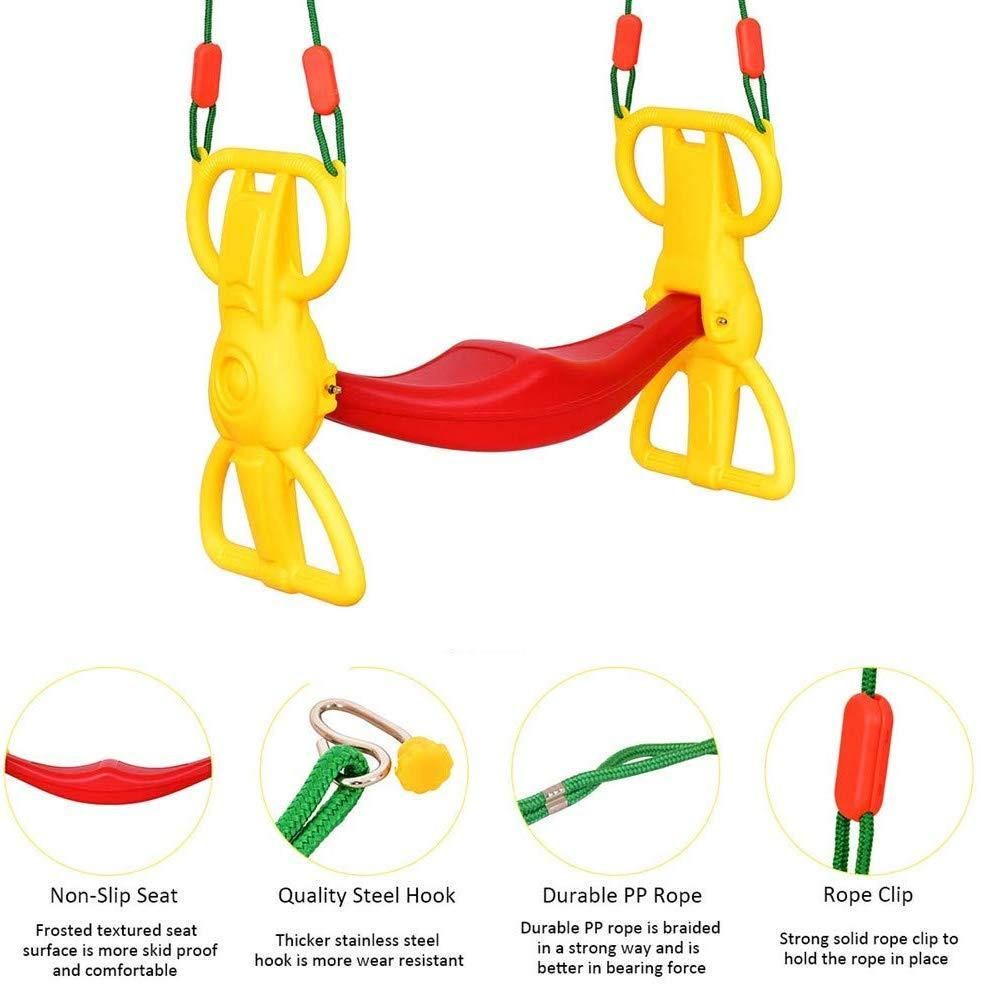 Multi-Child Swing Set Back to Back Rider Glider | karmasfar.com