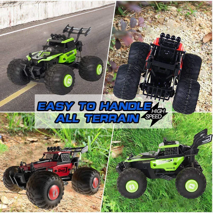 2.4GHz RC Off-Road DIY Vehicles 1:28 High Speed Climbing Truck Car, Red | karmasfar.us