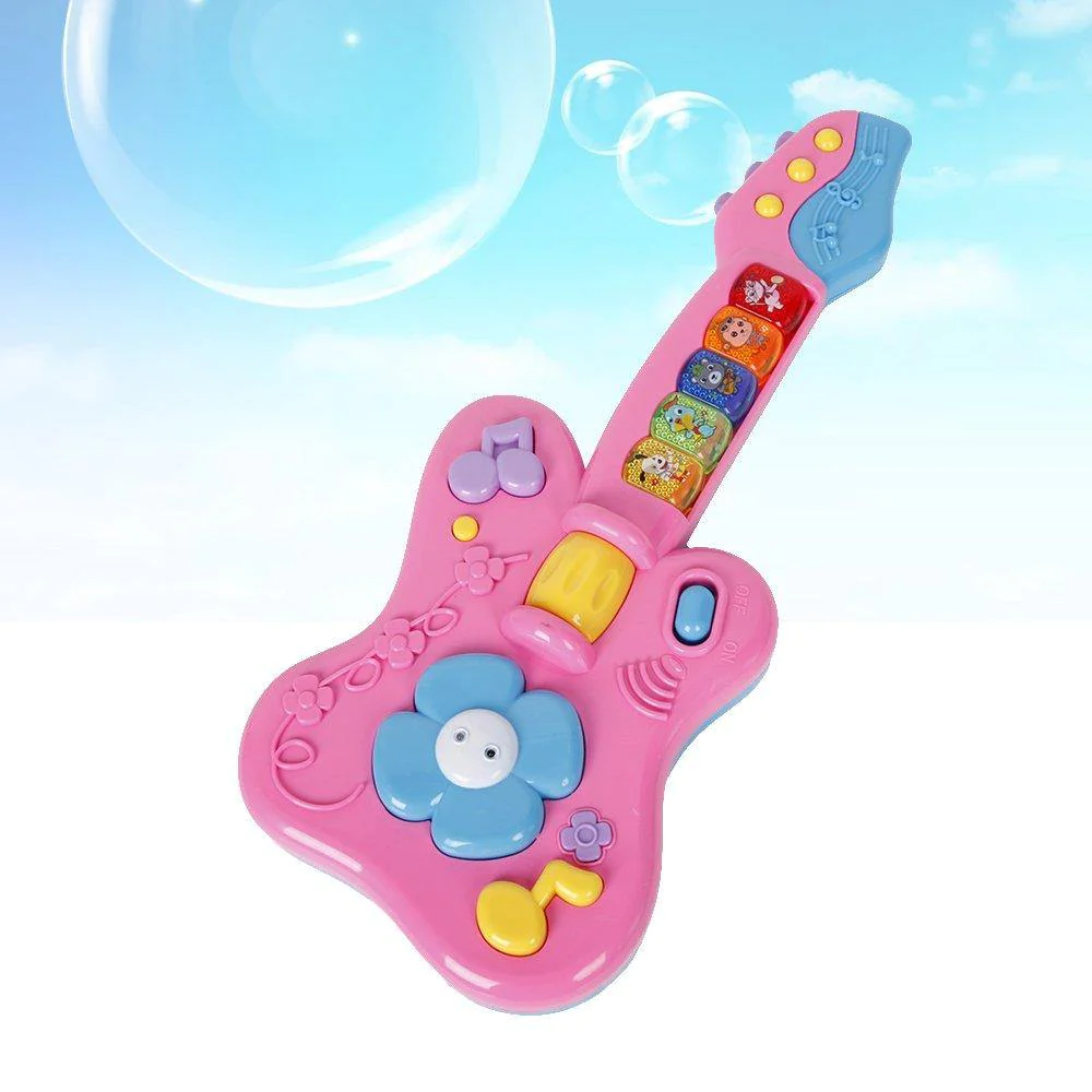 Kids Cartoon Guitar Musical Instruments Children Kids Playing Toy Early Education Gift