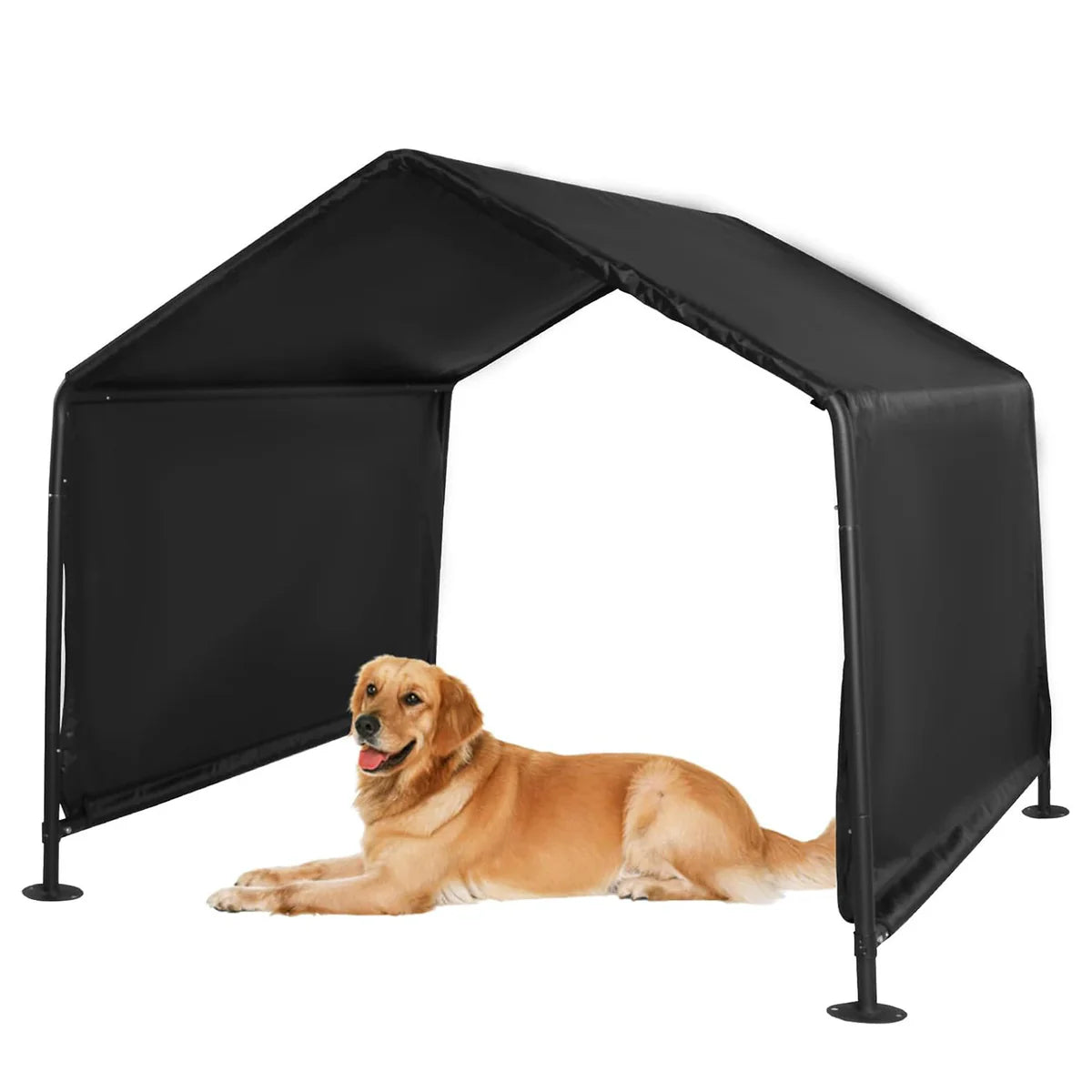 Outdoor Dog Shade Shelter, Outdoor Pet Canopy Tent with Waterproof Roof, 50 x 50 x 43