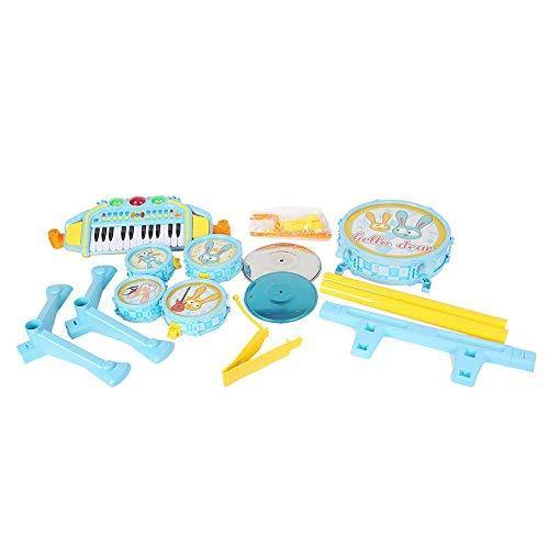 Kid's Musical Instrument Jazz Drum Play Set with 24 Keys Keyboard | karmasfar.us