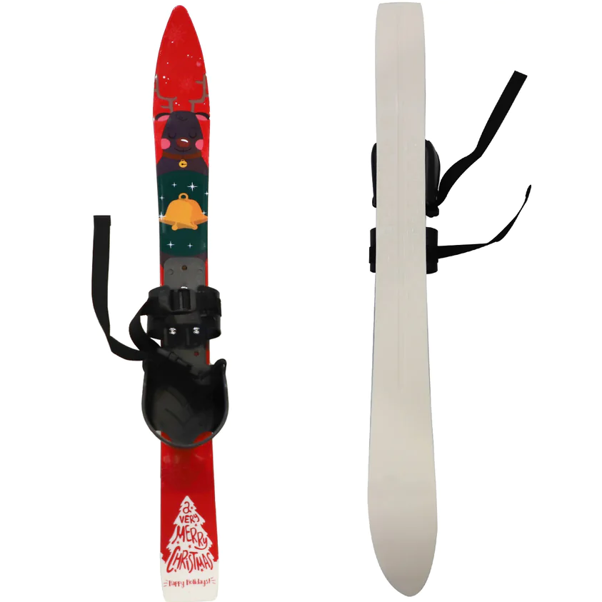 Kids Skis and Poles with Bindings for Age 2-4 Beginner Snow Skis 69cm