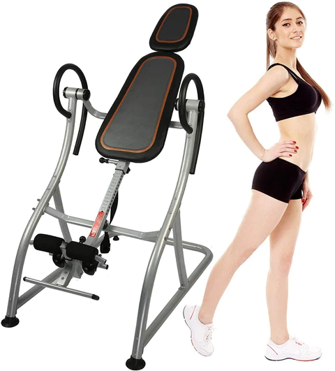 Heavy Duty Inversion Table 58-78 Inches Adjustable Pain Therapy Training