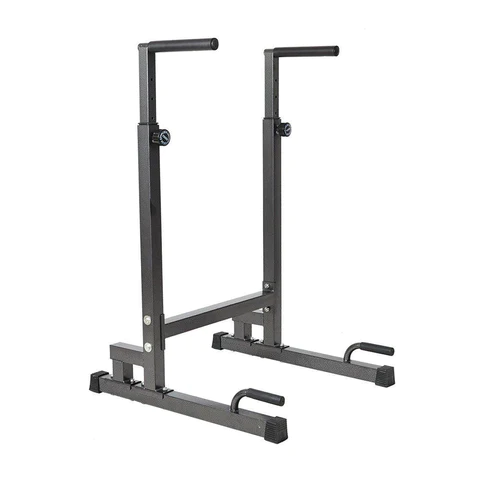 Heavy Duty Steel Dip Stand Station Adjustable Height Strength Training Pull Push Up Bar