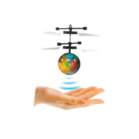 Flying Ball Flying Toy for Kids Adults Built-in LED Light Helicopter Flying Drone