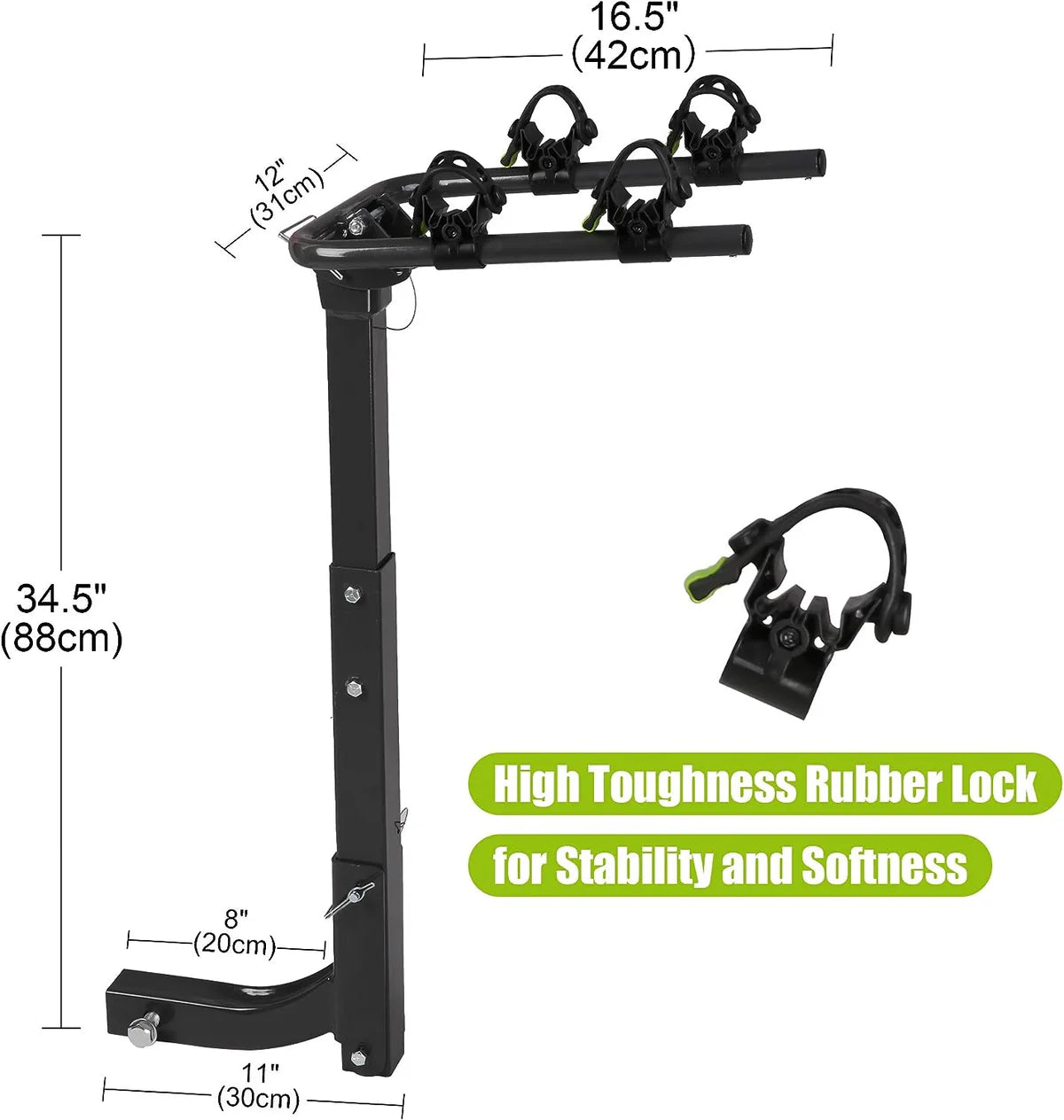 Hitch Bike Rack for 2 Bikes Foldable Bicycle Carrier for Car SUV with 2  Hitch Receiver